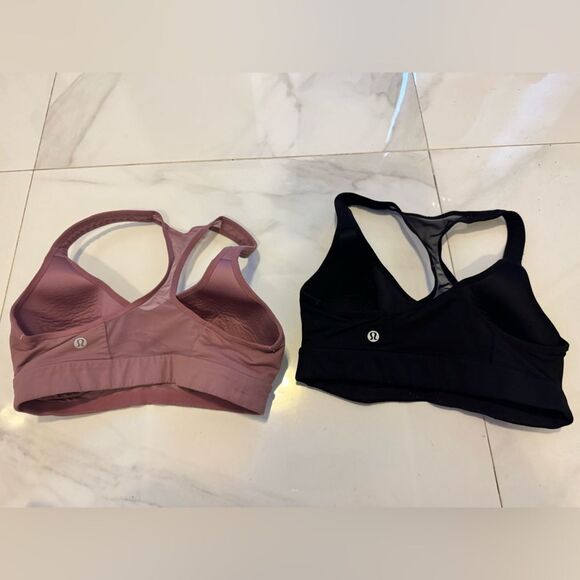 Lululemon Bra bundle -Black and Mauve size 6 #4 - Picture 6 of 9